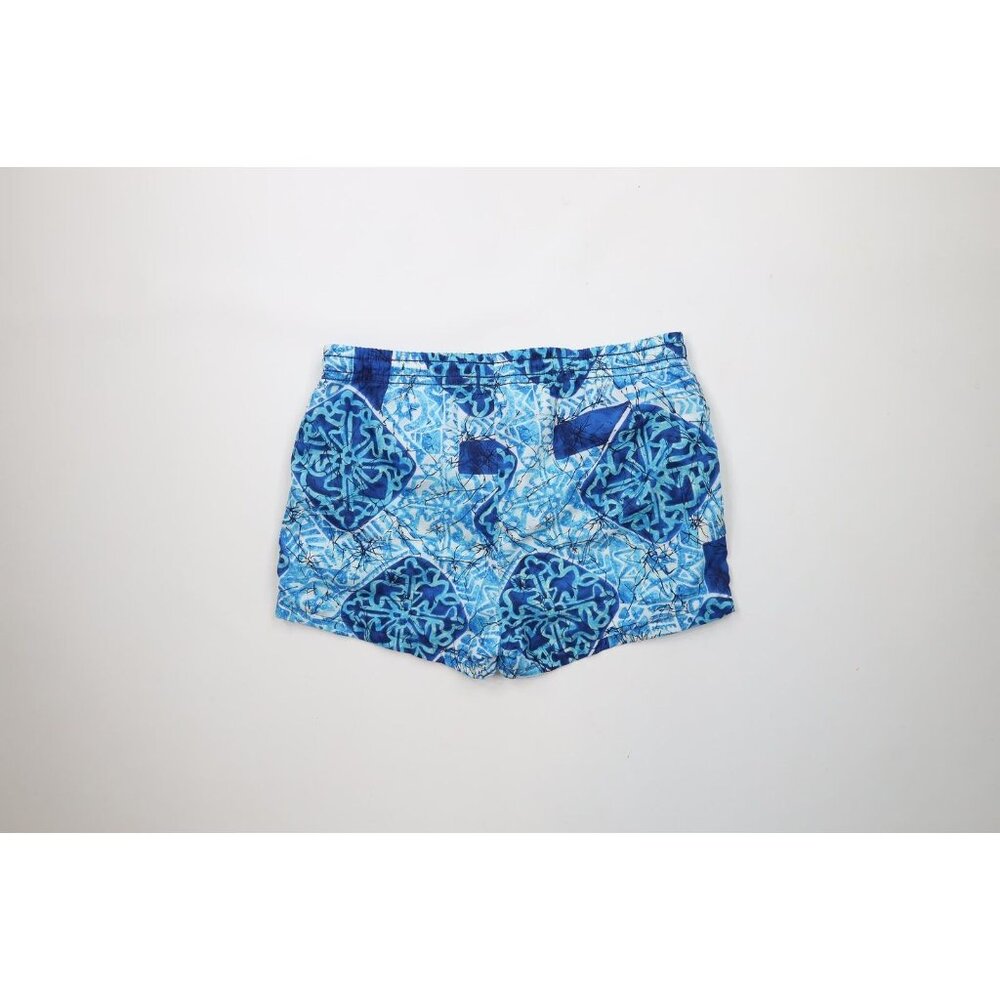 Vintage 60s 70s Streetwear Mens Medium Hawaiian Luau Lined Above Knee Shorts USA - Picture 11 of 14